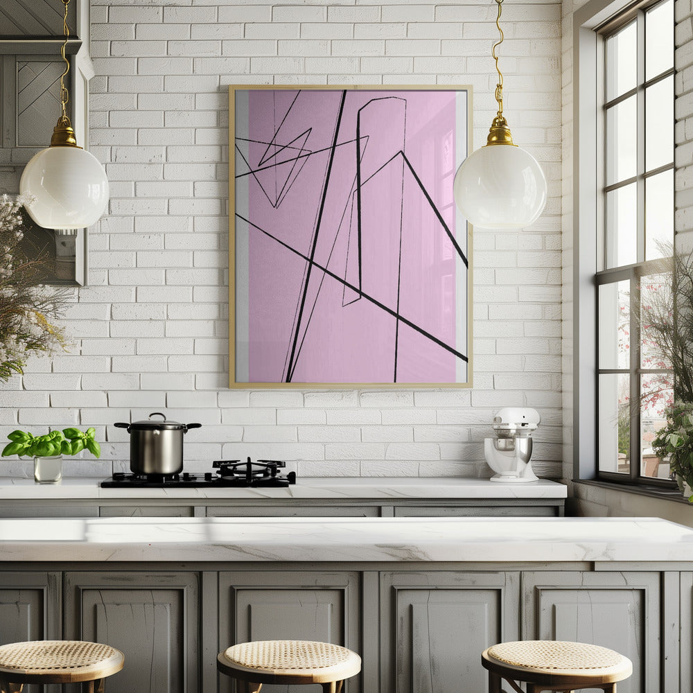 Angular Lines No 10 Poster